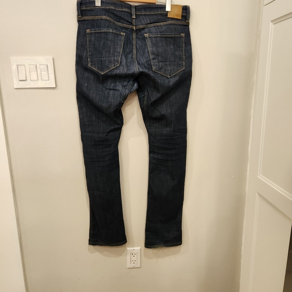 DU/ER Pants Mens 34x34 Blue Denim L2X Relaxed Taper Stretch Performance Cooling - Picture 2 of 15